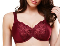VENICE #10811 Minimizer Embroidered Bra