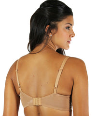 Sevilla Tan Animal Printed Embroidery Semi Demi Underwire #14013 - Up to Size 48