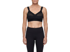 Lunaire Women's 2 Pack Wire Free Comfort Bra with Animal Print Lace 16042