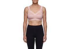 Lunaire Women's 2 Pack Wire Free Comfort Bra with Animal Print Lace 16042