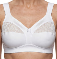 Lunaire Women's 2 Pack Wire Free Comfort Bra with Animal Print Lace 16042