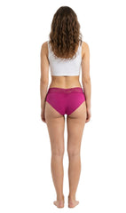 3 Pack Cotton Spandex Hipster with Lace Waistband 377S03KD