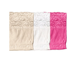 3 Pack Cotton Spandex Hipster with Lace Waistband 377S03KD