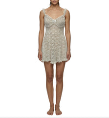 Lunaire All Over Stretch Lace Babydoll with Underwire 4204A