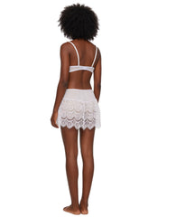 Lunaire Molded Cup Eyelash Lace and Mesh Babydoll 49899