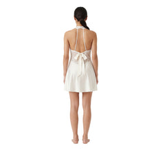 Lunaire Satin and Lace Halter Chemise 61321