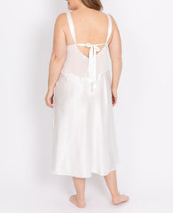 Lunaire Satin and Lace Long Gown 613695/X