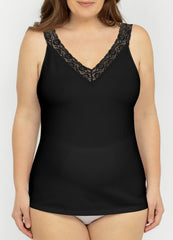 Lunaire Cotton Spandex Reversible Neckline Camisole 6BE8069