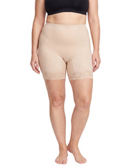 Lunaire Women's Long Leg Firm Control Shaper with Lace 8373