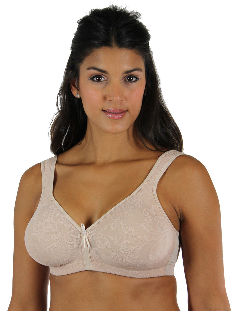 VERSAILLES Seamless Wire-Free Bra #13214 - Black & Nude - Lunaire